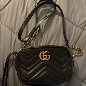 Gucci marmont mini Leather Crossbody Bag